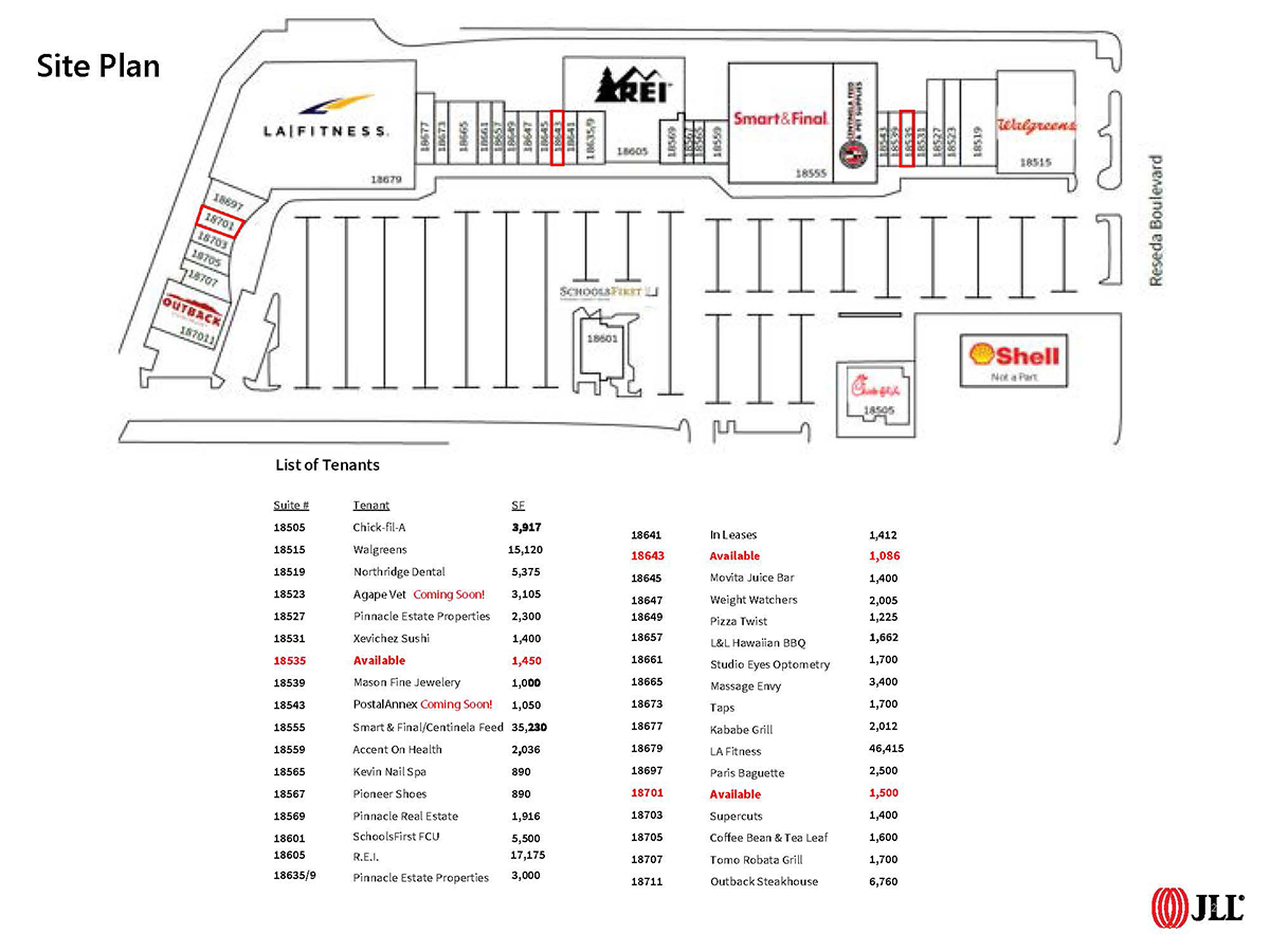 Devonshire-Reseda Site Plan