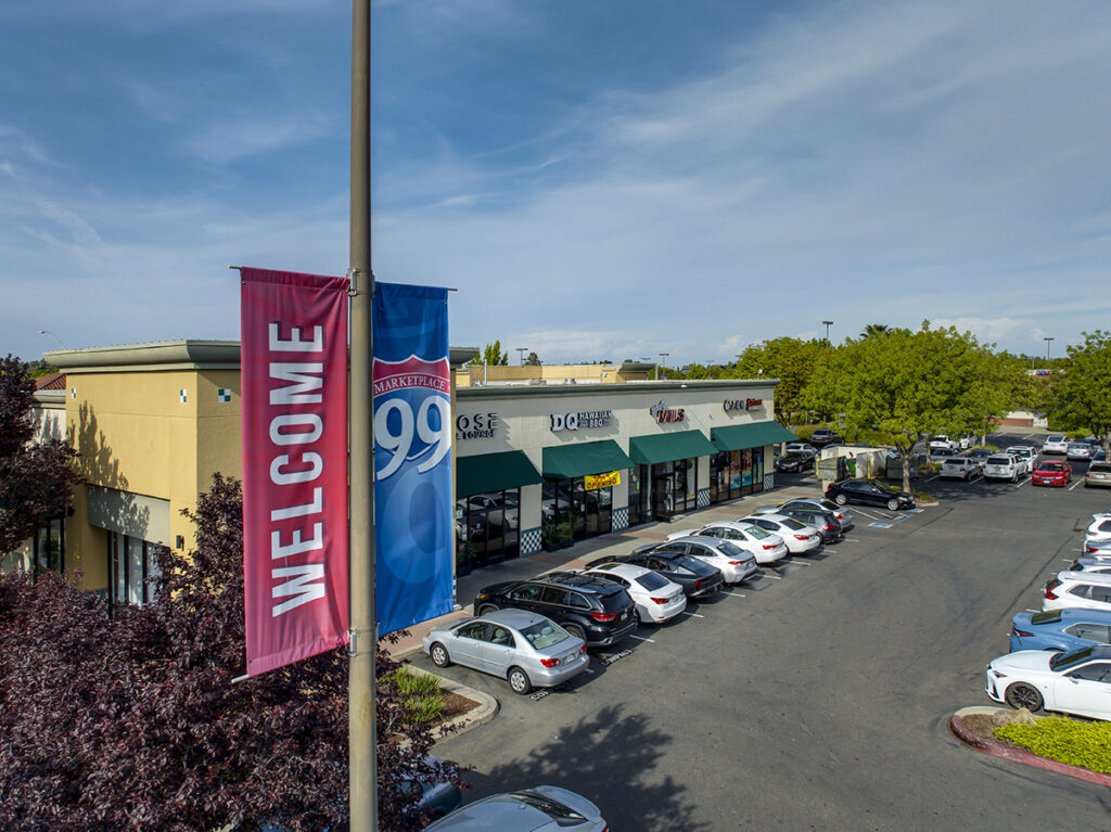 Store front businesses at Marketplace 99
