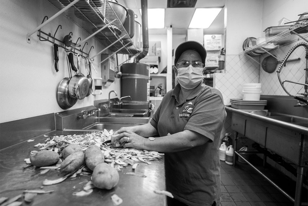 Victoria’s Mexican Food cook
