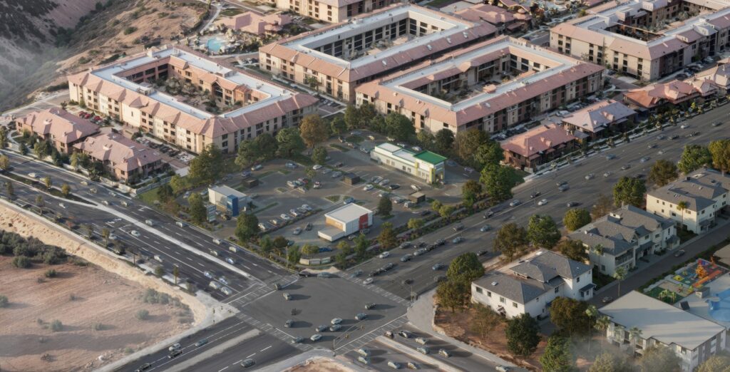 Otay Mesa rednering of future shopping center